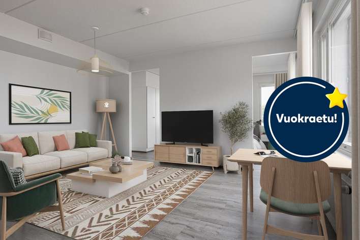 Kerrostalo, 2 H + KT, 49,5 m², Leinelä, Vantaa