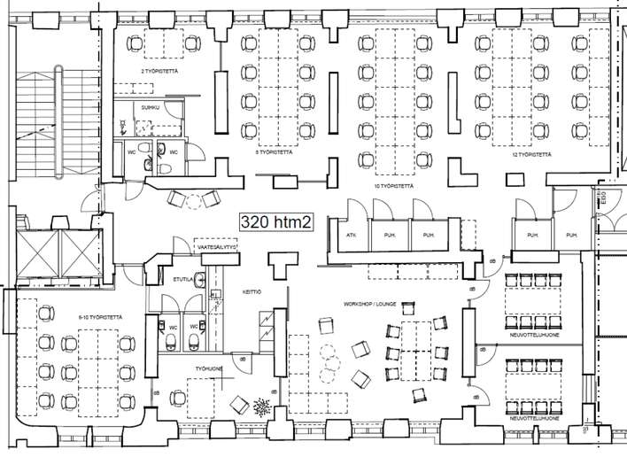 Liiketila, 320 m², Kluuvi - Näkymä 2
