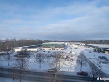 Ison makuuhuoneen näkymä.