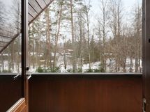 näkymä parvekkeelta Pöllöpuistoon
