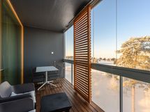 Lasitetulta parvekkeelta