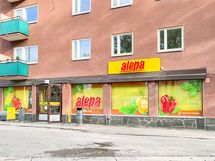 Alepa vallila vain 300m päässä.