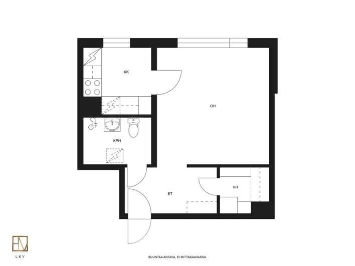Kerrostalo, 1h, kk, kph, vh, 30 m², Suuppa - Näkymä 2