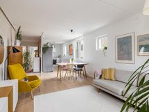 Valoisa ja avara olohuone