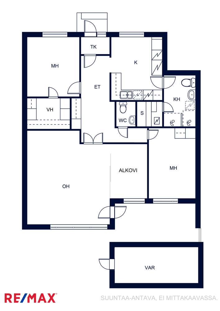 Rivitalo, 4h+k+s+terassi+patio+var+ak, 99 m², Koivula - Ansicht 3