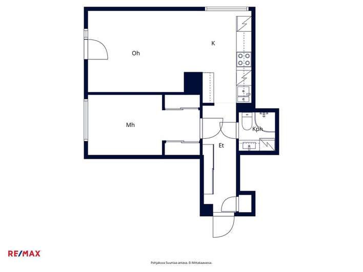Kerrostalo, 2h+k, 42 m², Länsi-Herttoniemi – pohled 2