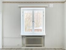 Ikkunat asunnossa ovat sisäpihan suuntaan.
