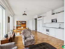 Olohuonetta parvekkeen suunnalta