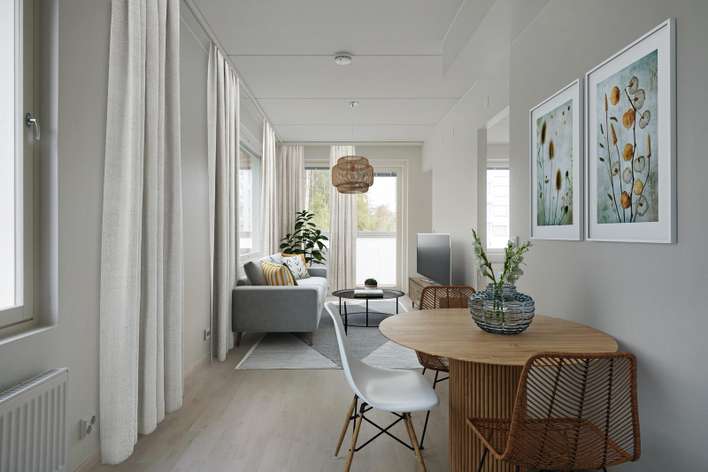 Kerrostalo, 2h+kt+p, 39,5 m², Tehdas, Hyvinkää