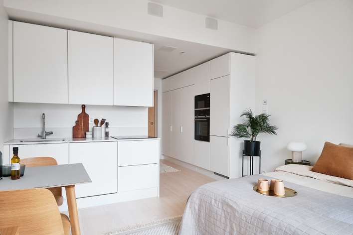 Kerrostalo, 1h+kt+lasitettu parveke, 23 m², Töölö - Näkymä 3