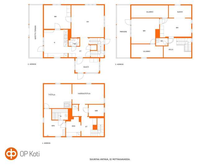 Omakotitalo, 4h,k,khh,th,harrasteh,khh,2xwc, 100/130 m², Vehkoja – pohled 2