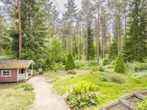 piha-aluetta ja leikkimökki