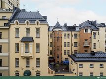 Olohuoneen ikkunanäkymää