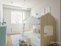 MH 2. Sisustettuna lastenhuoneeksi.