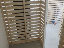 Lämmin varastotila on noin 4 m2