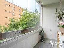 Lasitettu parveke.