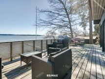 Saunamökin terassia