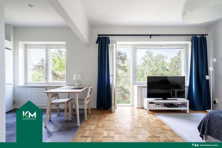 Kerrostalo, 1h, avok, kph, et, ranskalainen parveke, 39,1 m², Herttoniemi, Helsinki