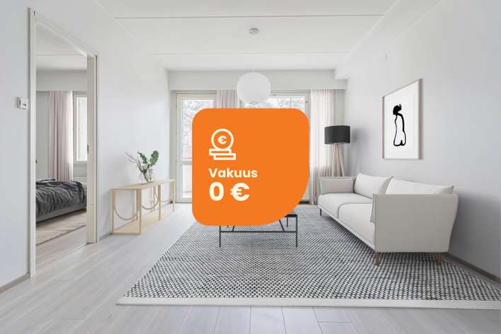 Kerrostalo, 2H+KK+S, 53,5 m², Kariniemi, Lappeenranta