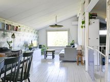 Verhon kohdassa väliseinä ja tehty ovellinen makuuhuone. katso pohjakuva.