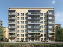 Turun Silmu - visualisoitu näkymä puiston puolelta