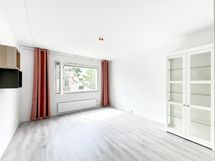 Asunnossa selkeä pohjaratkaisu ja tilavat huoneet.