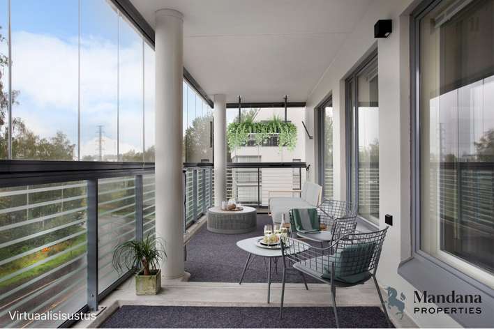 Kerrostalo, 3h, k, kph, s, lasitettu parveke, 68,5 m², Tillinmäki, Espoo
