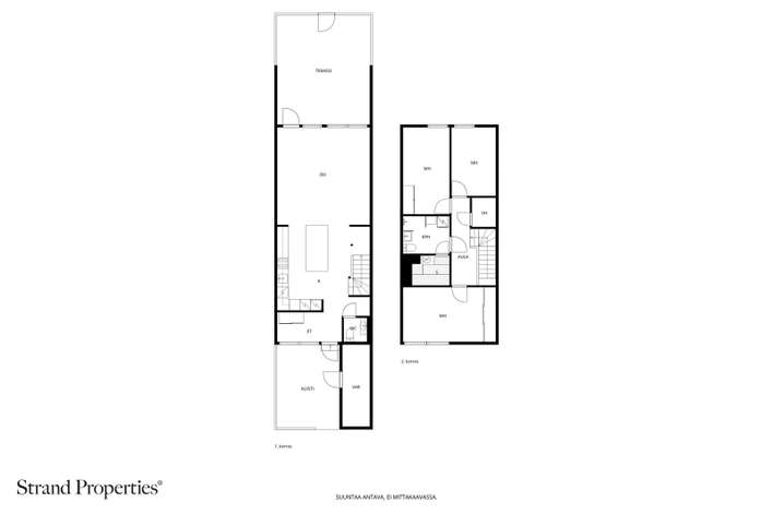 Rivitalo, 4h, k, kph/wc/s, wc, et, terassi, huoneistokohtainen autokatospaikka, 107,5 m², Kerrola - Näkymä 2