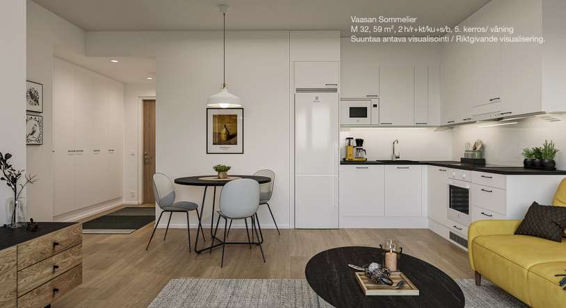 Kerrostalo, 2h+kt+s, 47 m², Klemettilä – pohled 4