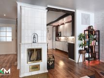 Keittiö olohuoneen suunnasta