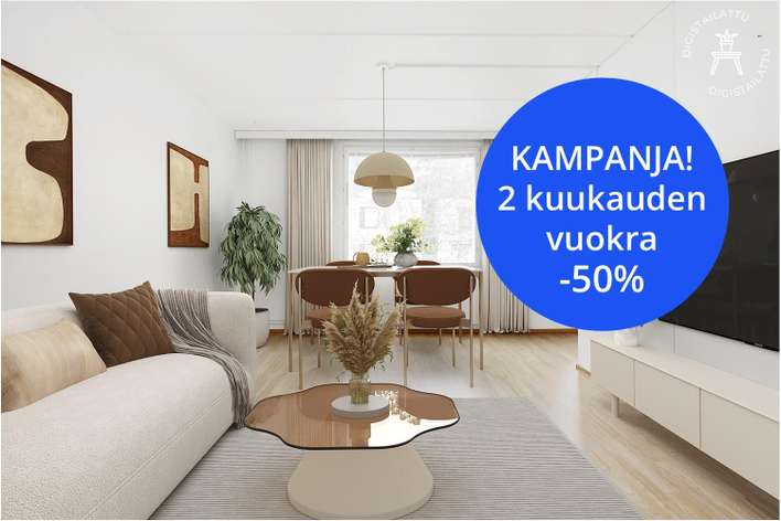 Kerrostalo, 2H+KK, 49,5 m², Kevätkumpu, Porvoo