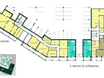 Helsingin Renata - 1. kerroksen kerrospohja (A- ja B-porras)