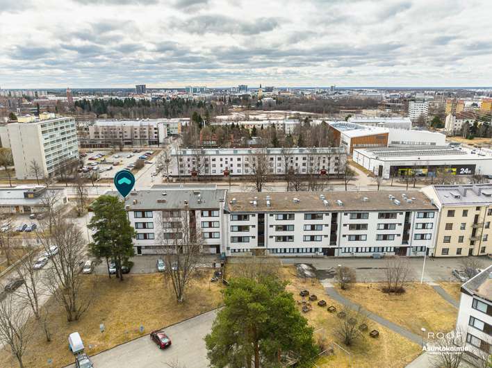 Kerrostalo, 3h,k,kph,vh,lasitettu parveke, 70 m², Tuira, Oulu