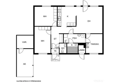 Omakotitalo, 4h+k+s+wc+autotalli, 95/111 m², Mälkiä - View 2