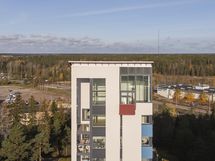 Asunto sijaitsee kahdessa ylimmässä kerroksessa.