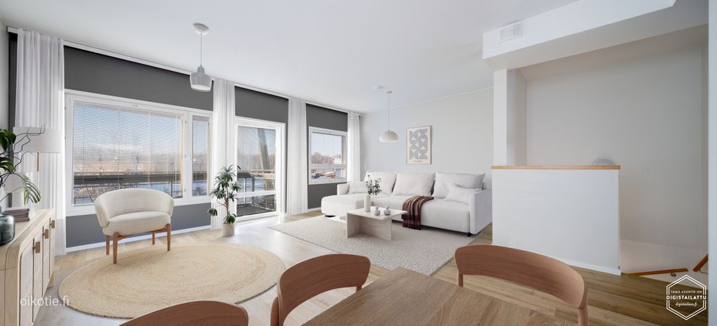 Rivitalo, 4h + avok + s + p, 95.5 m², Vaskipelto (Kaivoksela), Vantaa