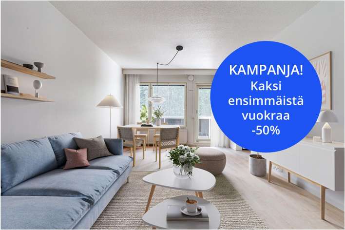 Kerrostalo, 2H+KK, 50,5 m², Kannelmäki