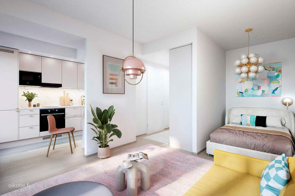 Kodit 28 m² | 1H+KT | Visualisointi