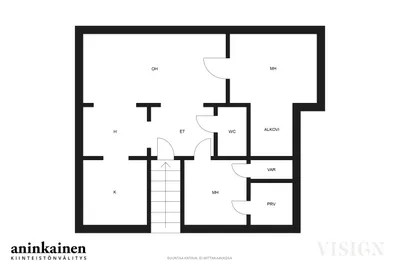 Kerrostalo, 4h+k, 106 m², Yliskulma - View 2