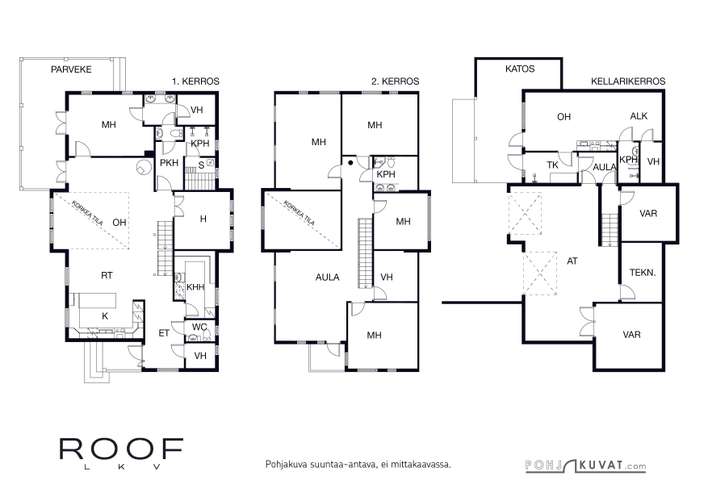 Omakotitalo, 7-8 H + K+S+KHT+ yksiö, 282,5/380,0 m², Landbo - View 3