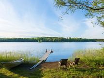 uintipaikka Brunkomin järvessä