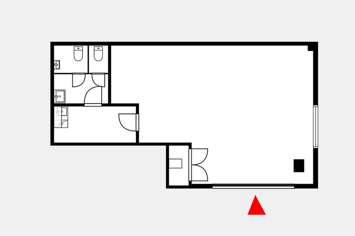 Liiketila, 69 m², Keskusta - View 3