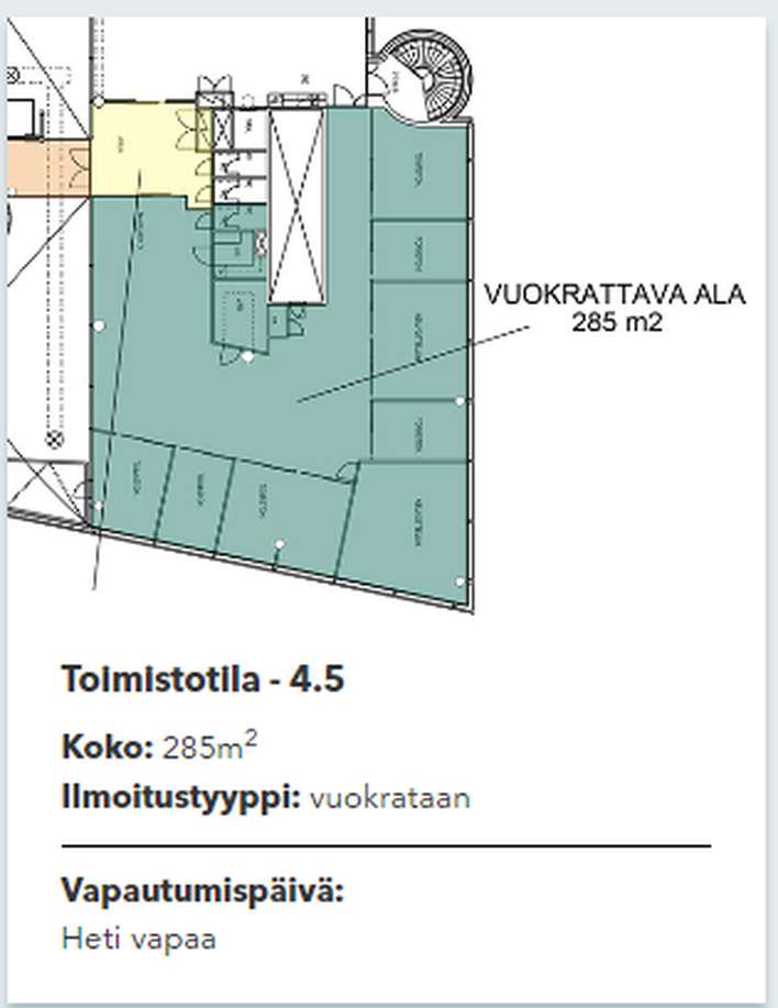 Liiketila, Ruoholahti - Näkymä 4