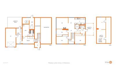 Omakotitalo, 4h,k,rt,vh,pukuh.,ph,s,var,at,2xlasiterassi, 110/149 m², Talvisilta - Vue 3