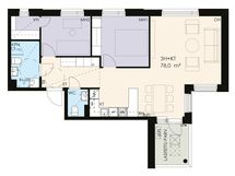 Vaihtoehtoinen pohjakuva vaatehuoneella.