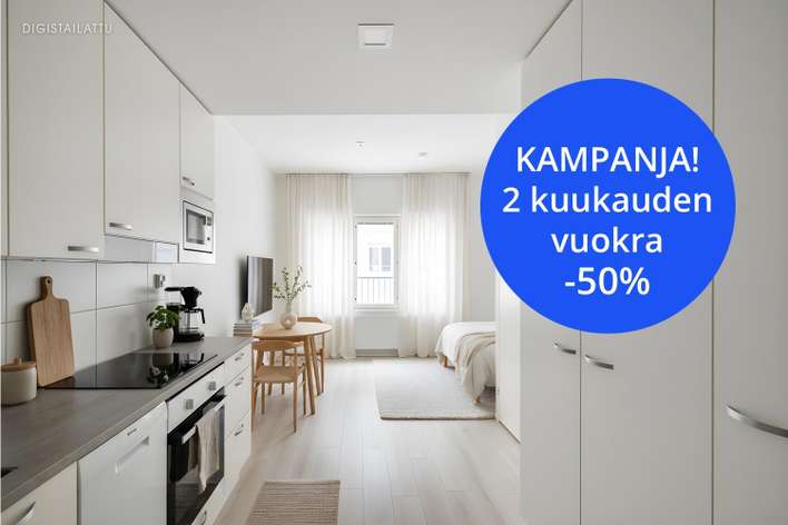Kerrostalo, 1H+KT+ALK+P, 25,5 m², Herttuankulma, Turku