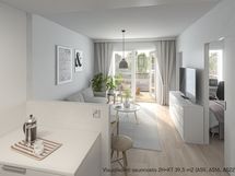 Visualisointi 2h asunnosta