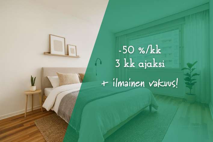 Kerrostalo, 2h+k, 54 m², Keskusta