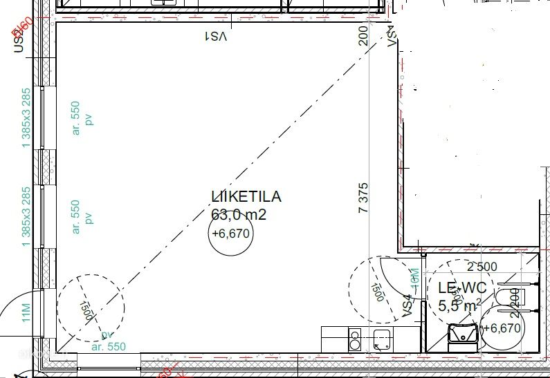 Toimitila, 63,5 m², Jätkäsaari - View 3