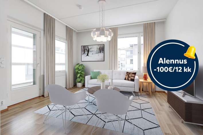 Kerrostalo, 2 H + KT, 48,5 m², Kivistö, Vantaa